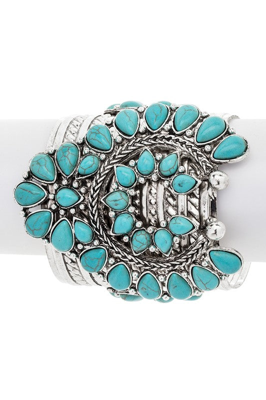 Southwestern Lapis Cuff Bracelet