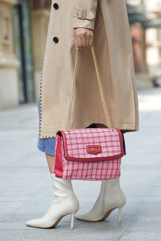 MKF Mackenzie Tweed Handbag