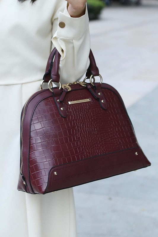 Premium Croco Satchel Set