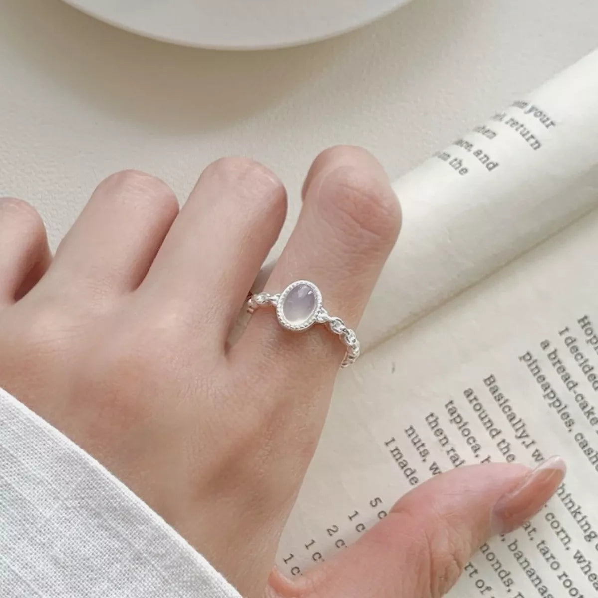 Sterling Silver Open Ring - alternate ring view