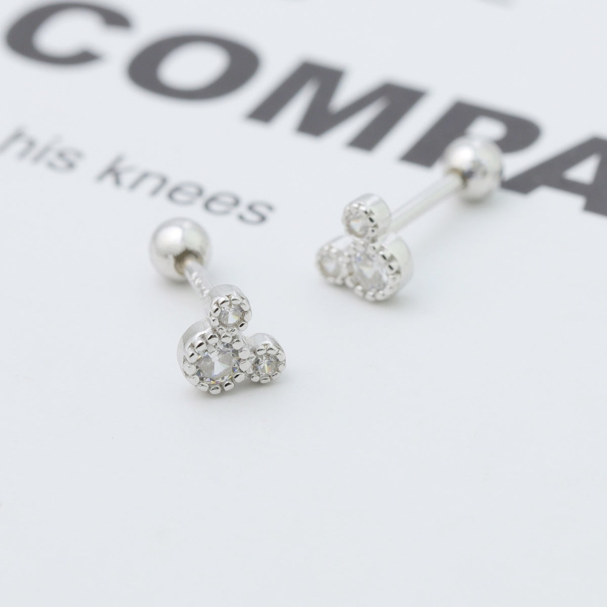Mickey Mouse Stud Earrings - alternate earring view