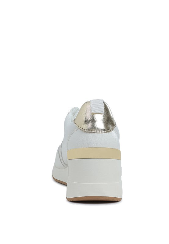 Chunky Wedge Heel Sneakers