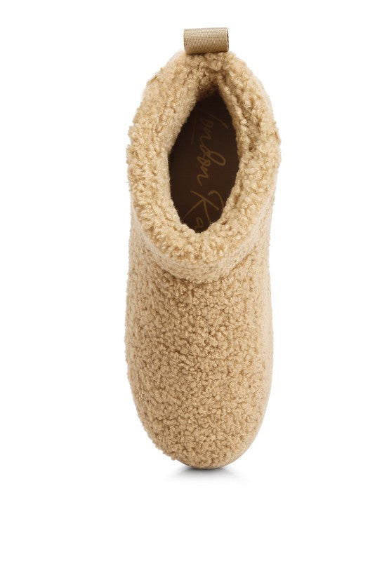 Fleece Exterior Fluffy Booties