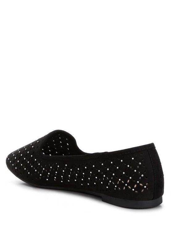 Chic Perforated Ballerinas