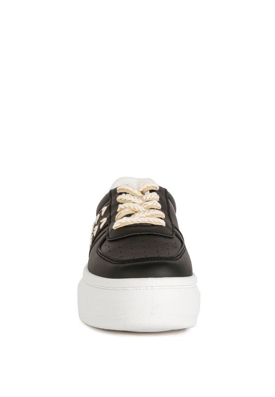 Faux Leather Sneakers