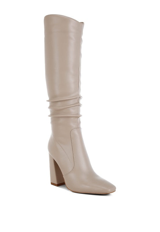 Slouchy Knee-High Boots