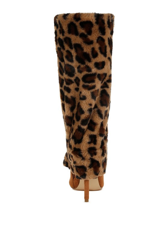 Fold-Over Calf-High Boots