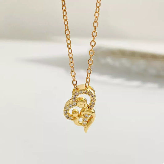 18K Gold-Plated Pendant Necklace - alternate necklace view