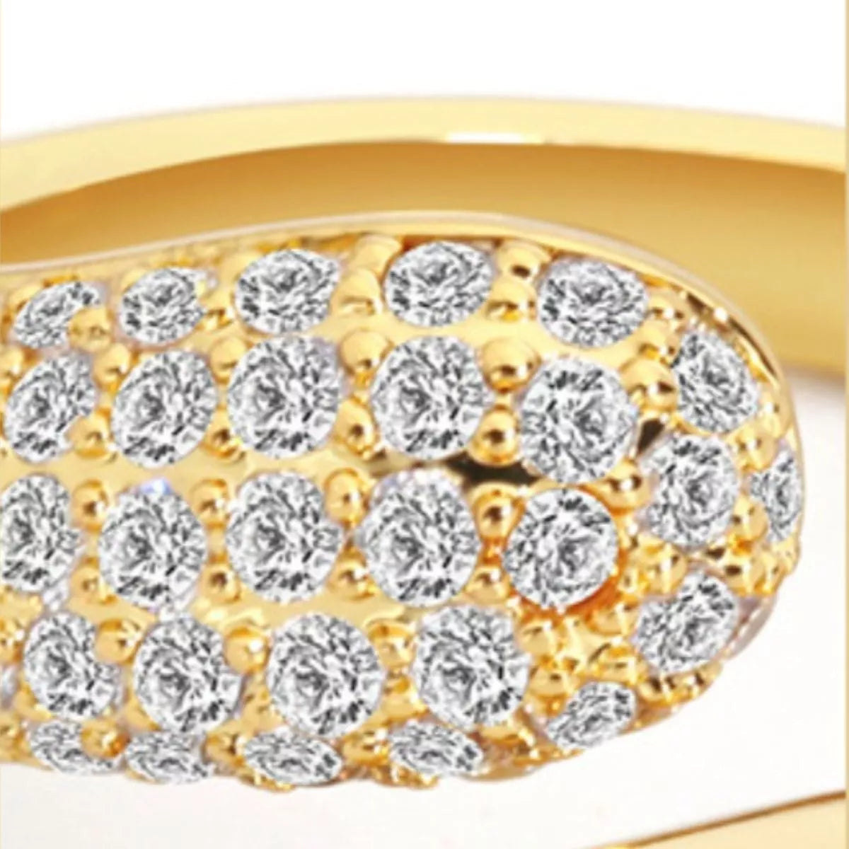 18K Gold-Plated Open Ring - alternate ring view
