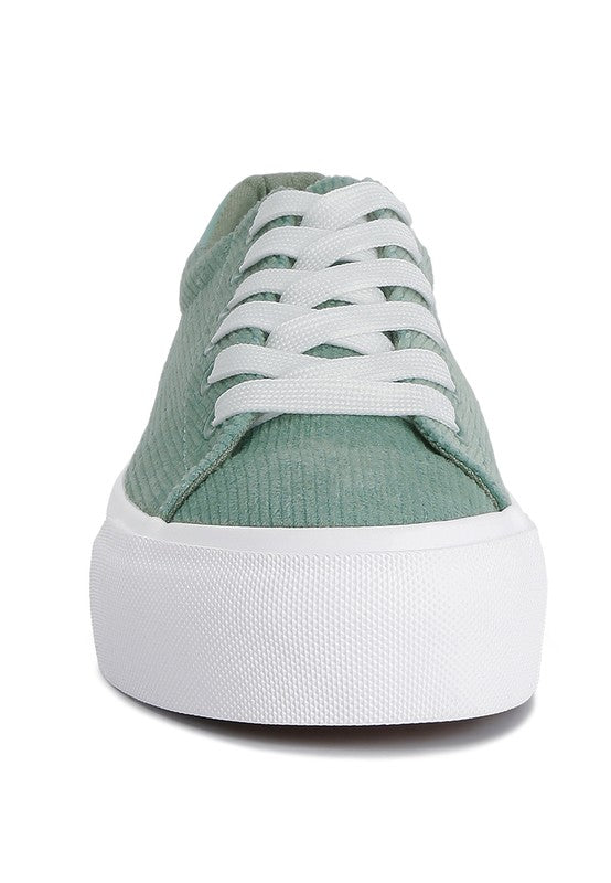 Corduroy Canvas Sneakers