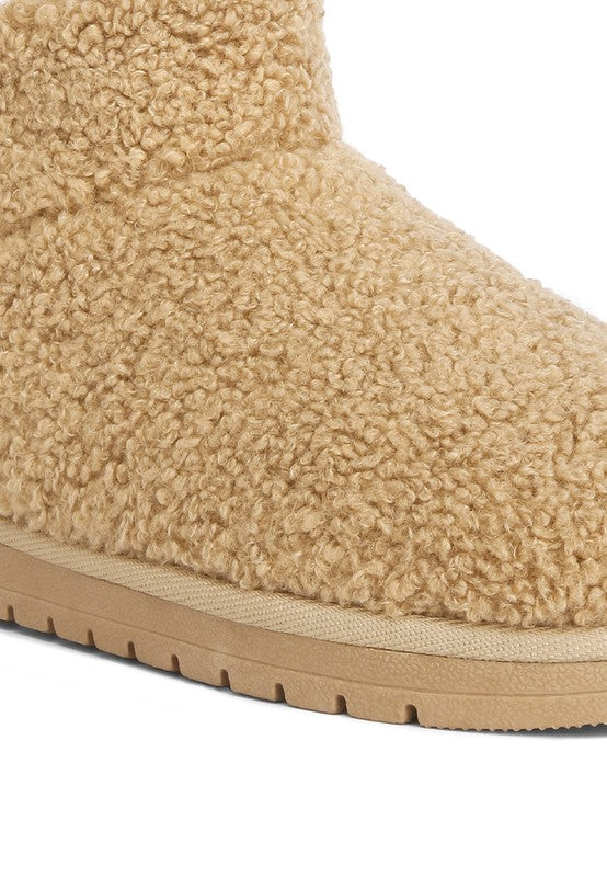 Fleece Exterior Fluffy Booties