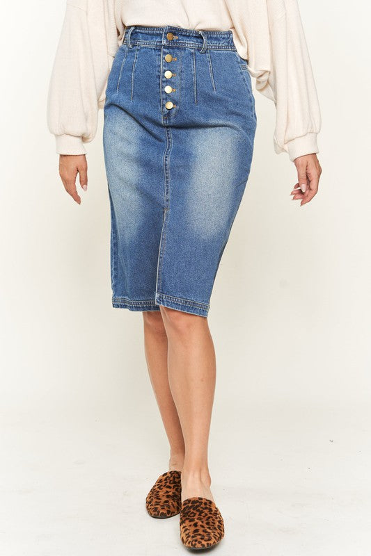 Button Down Skirt