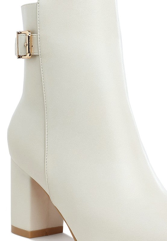 Belt Detail Ankle Boots