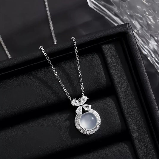 Sterling Silver Pendant Necklace - alternate necklace view