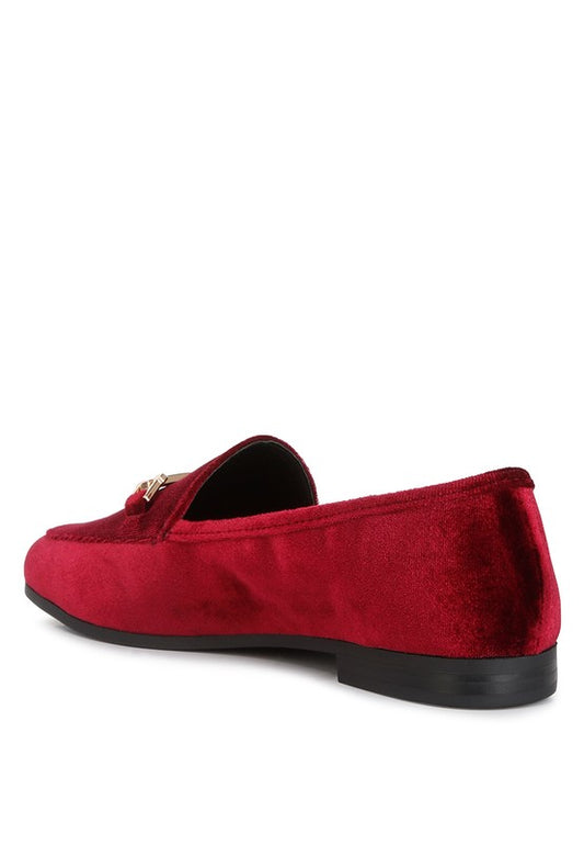Velvet Horsebit Loafers