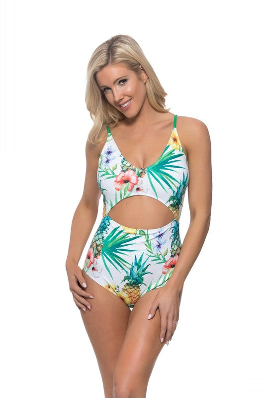 Pineapple Cutout One Piece