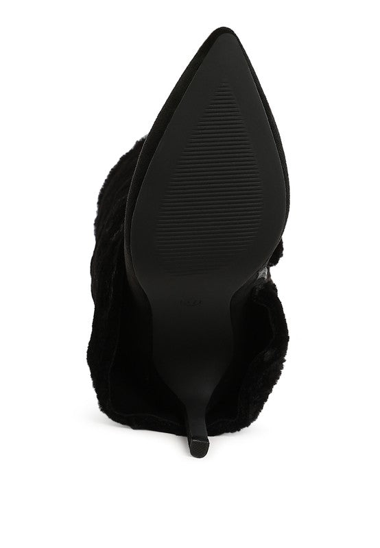 Fold-Over Calf-High Boots