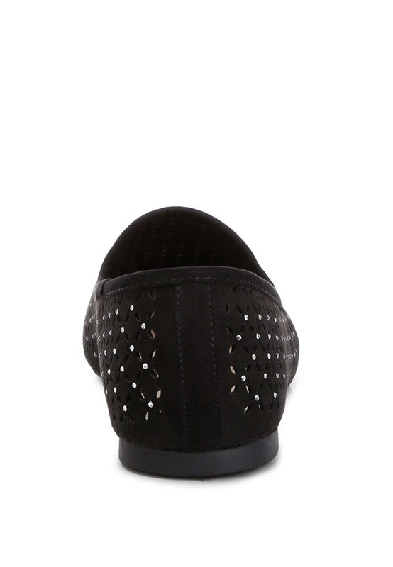 Chic Perforated Ballerinas