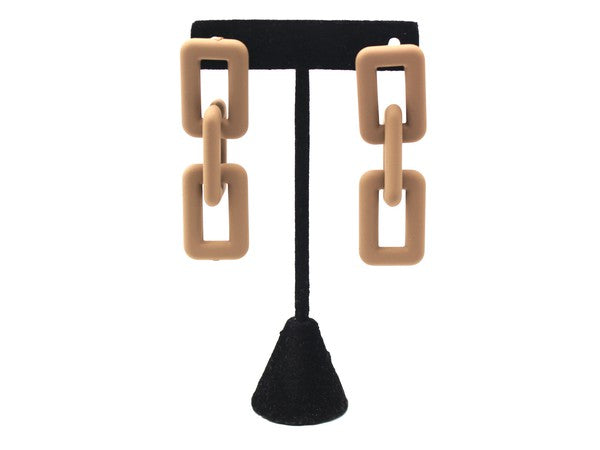 Chain-Link Drop Earrings