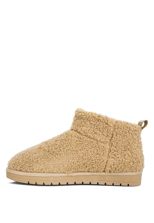 Fleece Exterior Fluffy Booties
