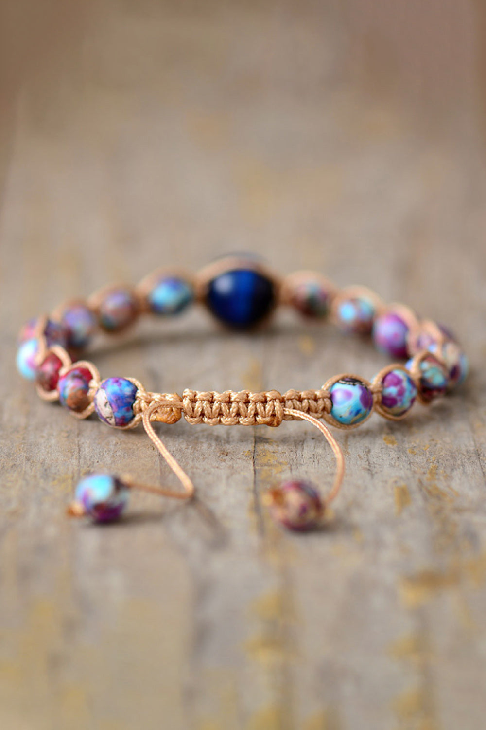 Imperial Jasper & Natural Stone Beaded Bracelet - alternate jewelry view