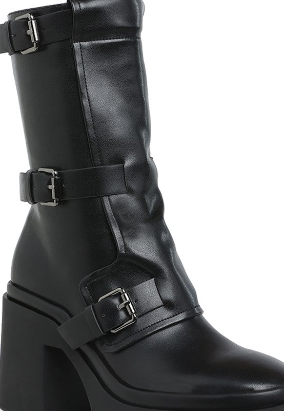 Chunky Biker Boots