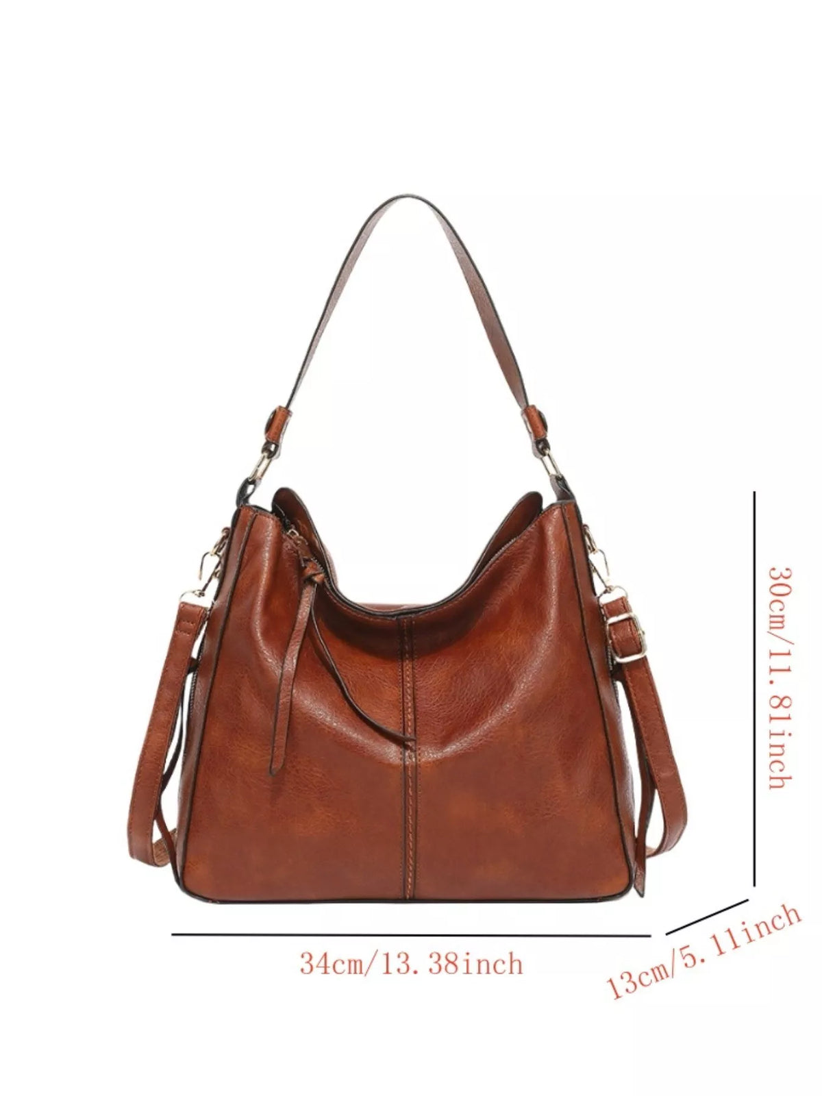Classic PU Leather Tote Bag - alternate product view