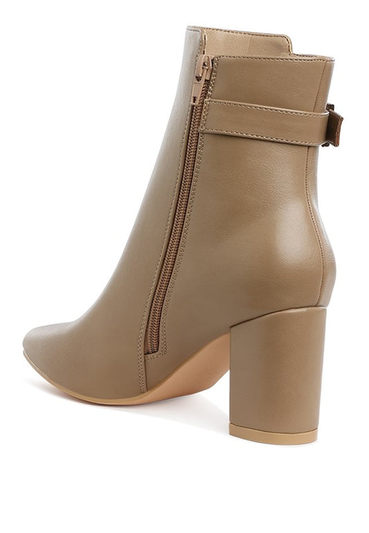Belt Detail Ankle Boots