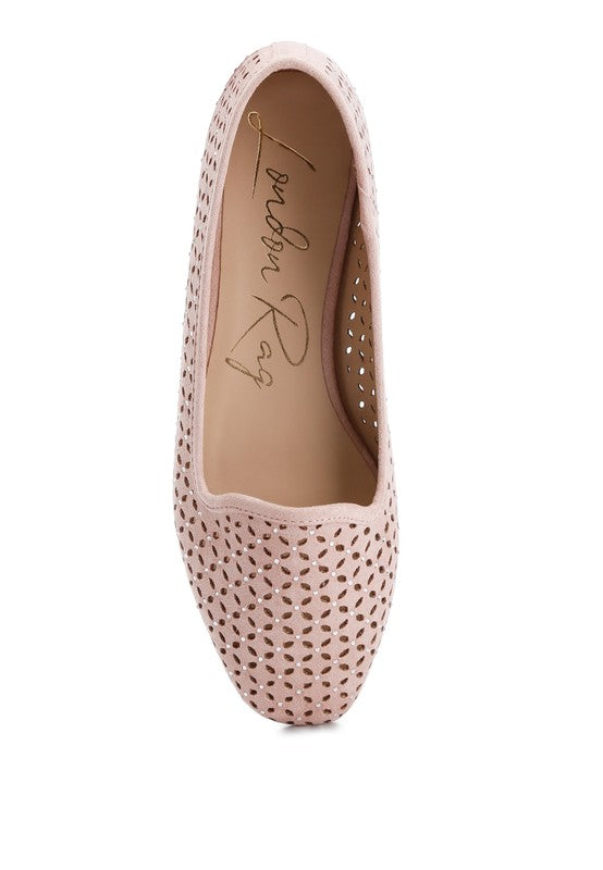 Chic Perforated Ballerinas