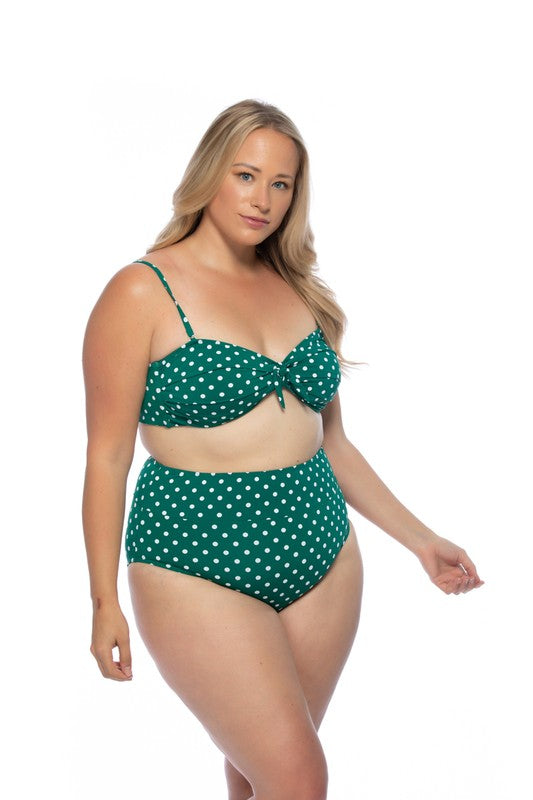 Polka Dot Print Bikini Set