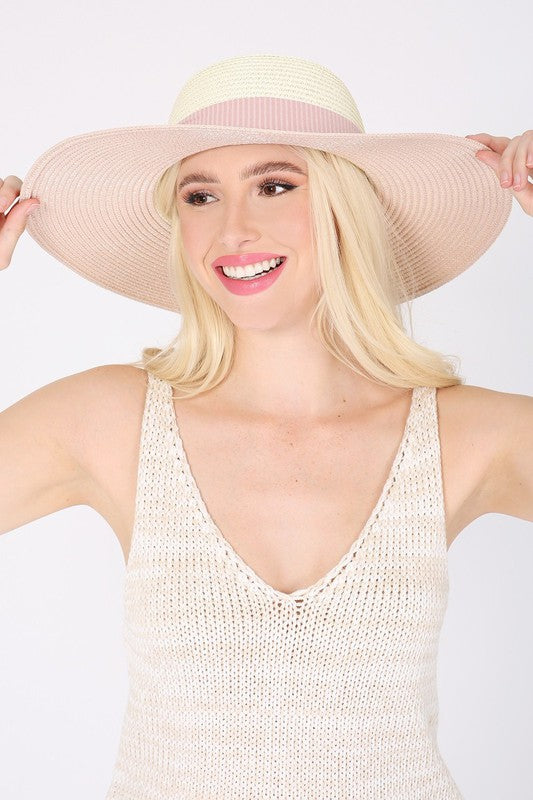 Ribbon Band Floppy Hat
