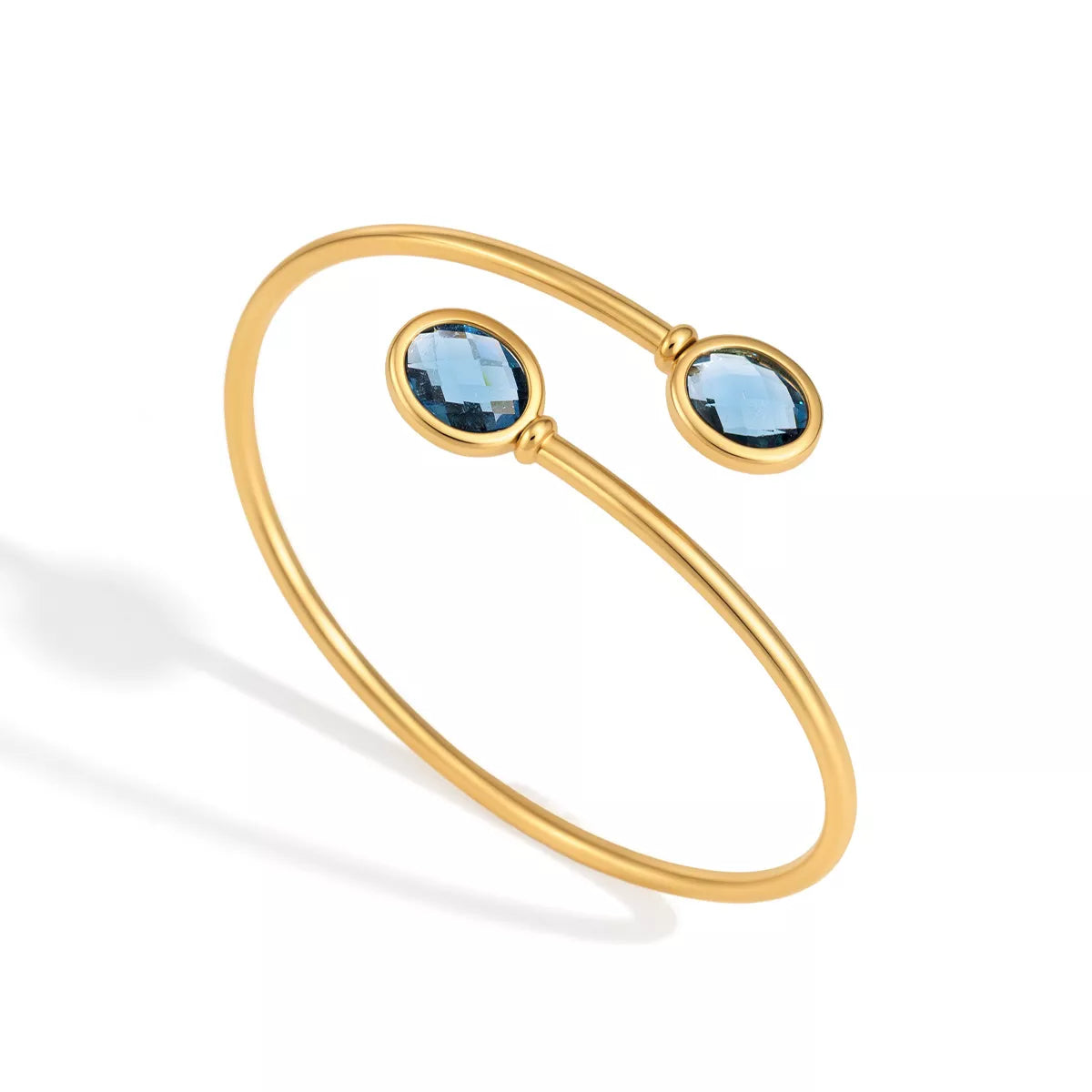 18K Gold-Plated Open Cuff Bracelet - alternate jewelry view