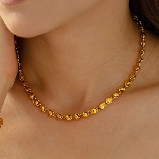 18K Gold-Plated Copper Necklace - alternate necklace view