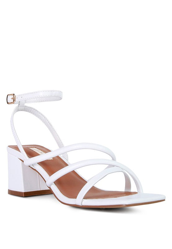 Ankle-Strap Block-Heel Sandals