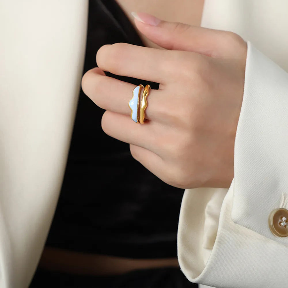 18K Gold-Plated Open Ring - alternate ring view