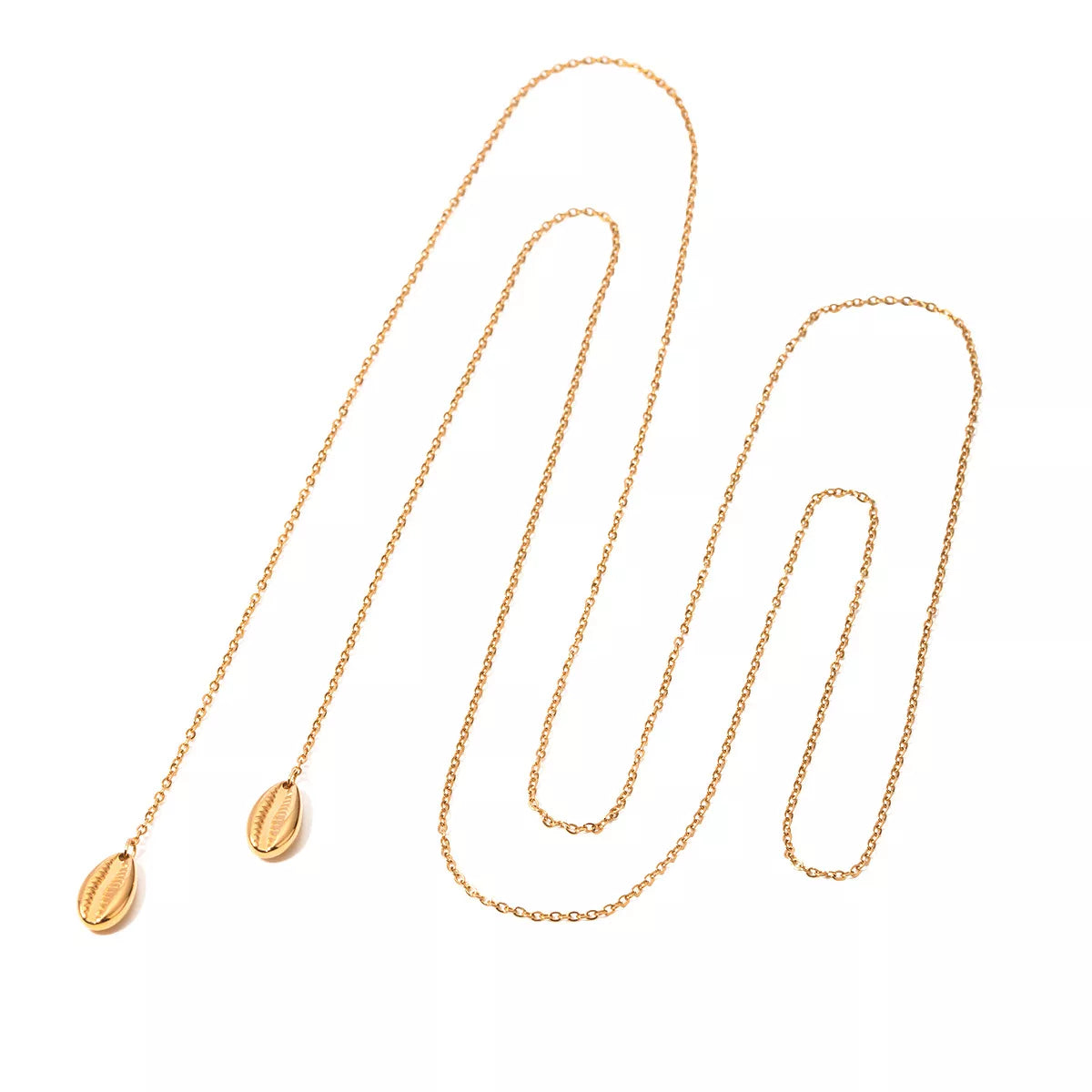 18K Gold-Plated Y-Shaped Necklace - alternate necklace view