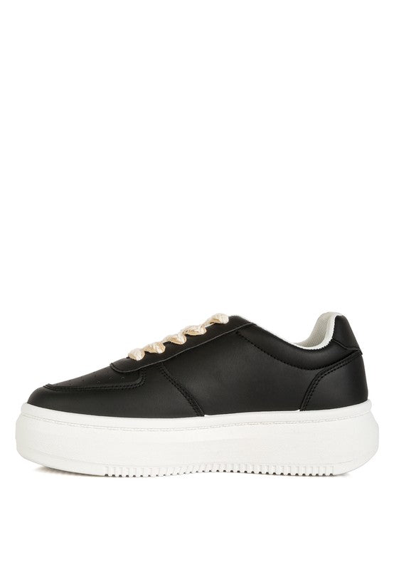 Faux Leather Sneakers