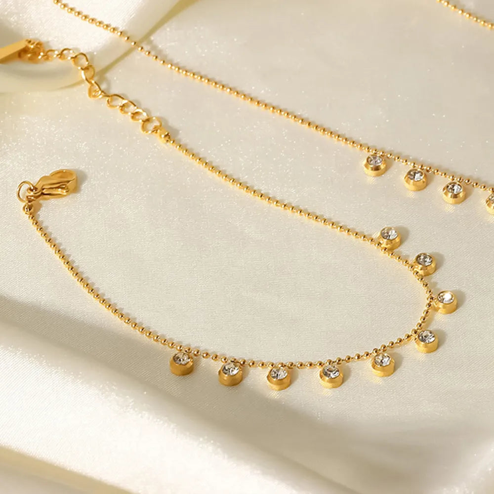 Zircon 18K Gold-Plated Stainless Steel Bracelet - alternate jewelry view