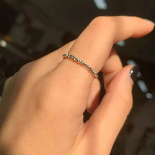 Sterling Silver Open Ring - alternate ring view