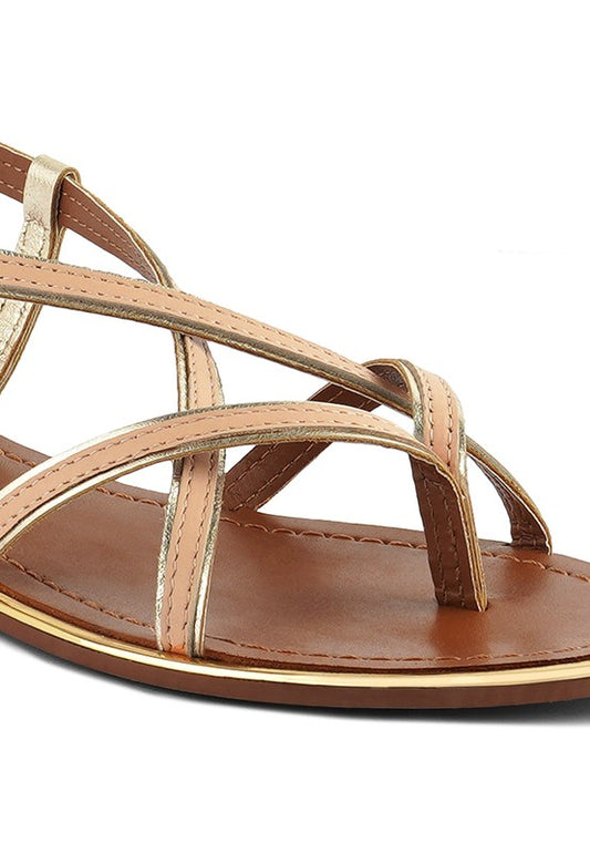 Loop Strappy Flat Sandals