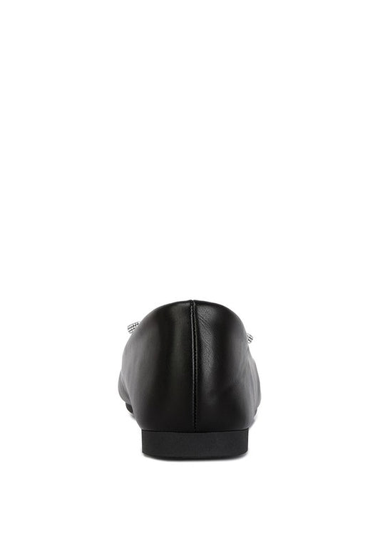 Rhinestones Toe Ballerinas