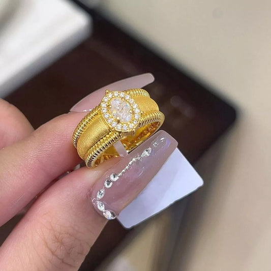 18K Gold-Plated Sterling Silver Ring - alternate ring view