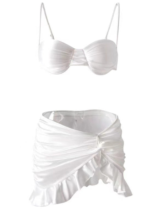 Bikini Top & Sarong Skirt Set