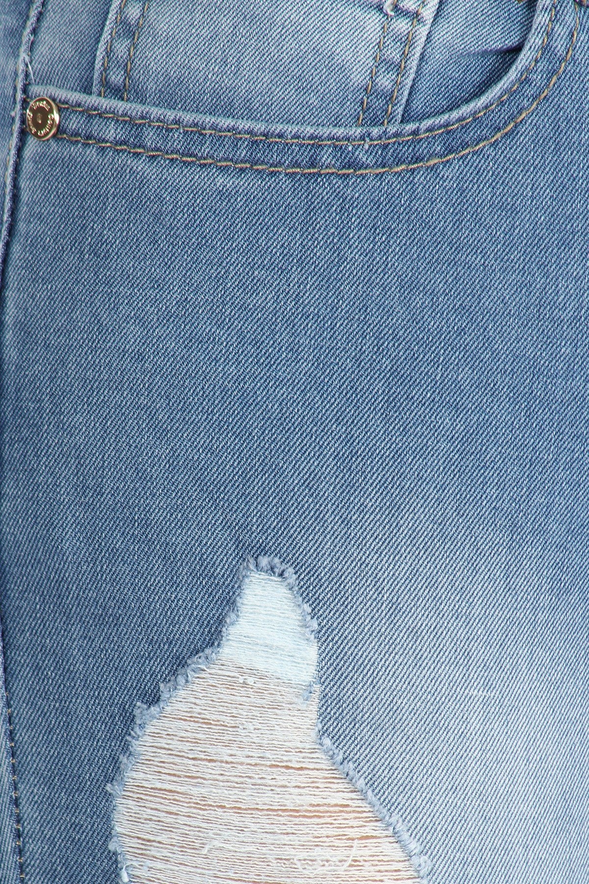 Distressed Skinny Ankle Jeans