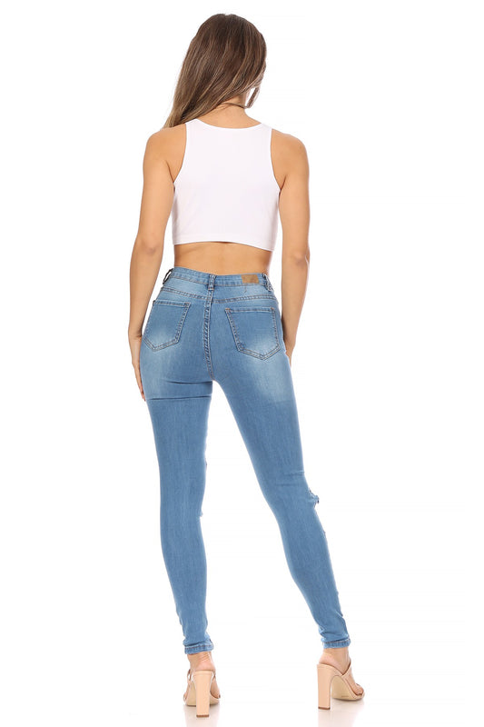 Skinny-Leg Denim Jeans
