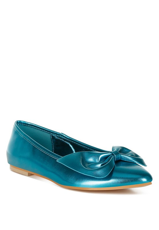 Metallic Pleather Flats