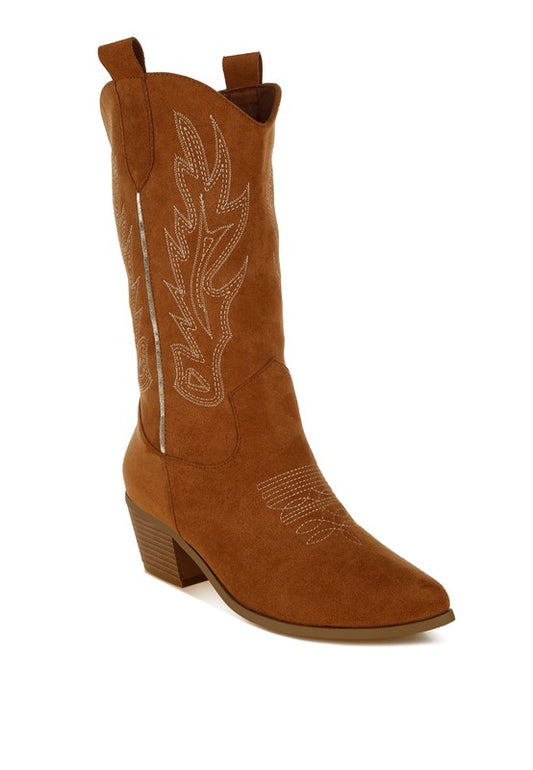 Embroidery Cowboy Boots