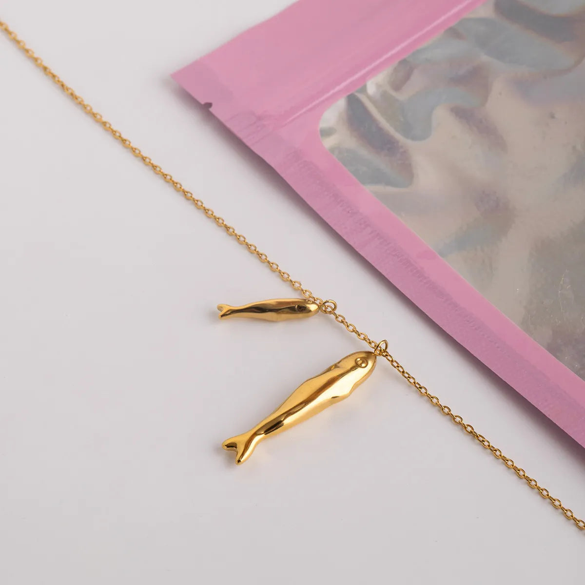 18K Gold-Plated Pendant Necklace - alternate necklace view