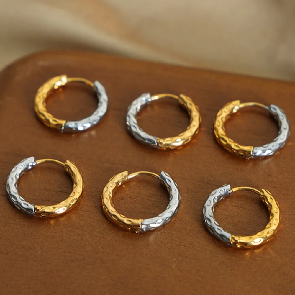 18K Gold-Plated Huggie Earrings - alternate earring view