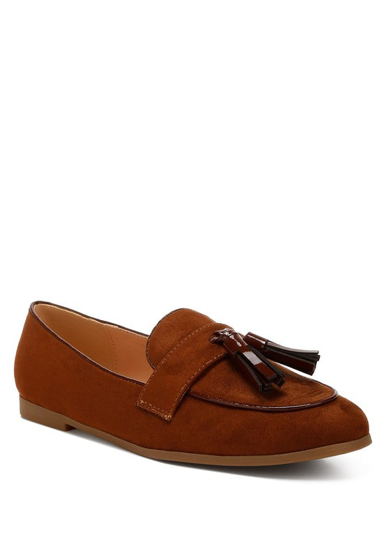 Micro Suede Tassel Loafers